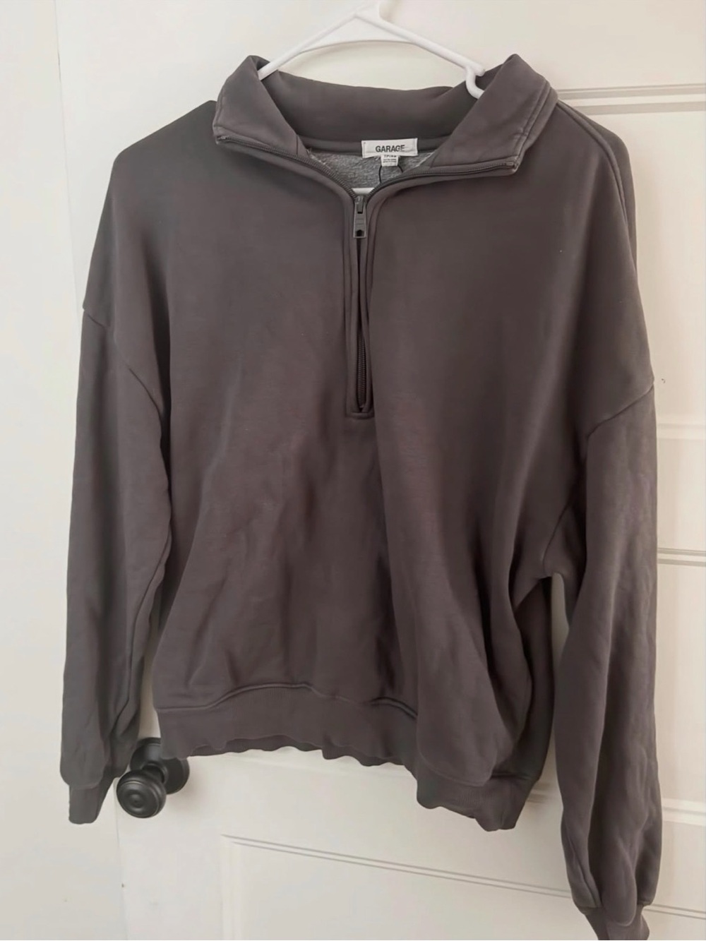 Garage women's Half-Zip Sweater - Charcoal